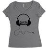 feed me beats Women's Triblend Scoop T-shirt