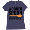 wooden spoon survivor (2) Ladies Fitted T-Shirt