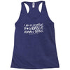 i am a lovable, Racerback Tank
