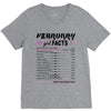 February Girl Facts Pisces V-Neck Tee