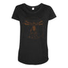 vitruvian robot Maternity Scoop Neck T-shirt