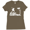 stop control Ladies Fitted T-Shirt