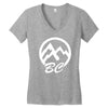 bc mountains british col Women's V-Neck T-Shirt