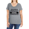 running is importanter Ladies Curvy T-Shirt