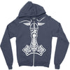 thorshammer mj&ouml;lnir odin wikinger germanen Zipper Hoodie