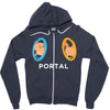 Portal Cat Zipper Hoodie