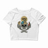 summer skull Crop Top