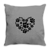 cat love paw Throw Pillow