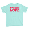 all you need is love Youth Tee