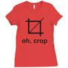 oh crop Ladies Fitted T-Shirt