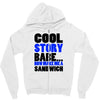 cool story babe white t shirt now make me a sandwich college humor fun Zipper Hoodie
