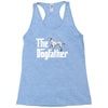 the dogfather dalmatian white Racerback Tank
