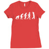 evolution of a golfer Ladies Fitted T-Shirt