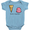 better together Baby Onesie