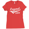 legend since 1994   mens funny 21st sticker transfer iron on Ladies Fitted T-Shirt