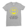 happy place Ladies Fitted T-Shirt