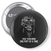 Free Your Mind One Puff At A Time Pin-back button