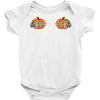 pumpkin skull hand Baby Bodysuit