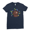 dorp bear Ladies Fitted T-Shirt