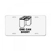 one can short License Plate