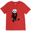 creepy doll trick or treat V-Neck Tee