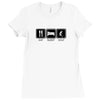 eat,sleep,golf Ladies Fitted T-Shirt