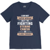 I am Not Super Woman But I'm Fighting Uterine Cancer So Close Enough V-Neck Tee