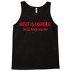 meat is murder Tank Top