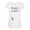 Muggle On Board Navy Maternity Scoop Neck T-shirt