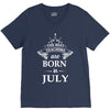 The best teachers are born in July V-Neck Tee