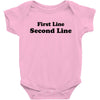 first line second line Baby Bodysuit