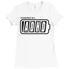 powered by adhd Ladies Fitted T-Shirt