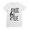 music lover Ladies Fitted T-Shirt