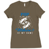 Pop is my Name Fishing Is My Game Ladies Fitted T-Shirt