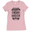 Super Cool Mom Of A Freaking Awesome Daughter Ladies Fitted T-Shirt