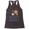 spacex don't panic in space Racerback Tank