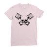 skull pisto Ladies Fitted T-Shirt