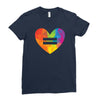 Lgbt Heart Ladies Fitted T-Shirt