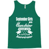 september girls are sunshine mixed with a little hurricane Tank Top