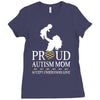 proud Autism  mom Ladies Fitted T-Shirt