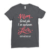 Mom Great Job I'm Awesome Love Happy Mother's Day Ladies Fitted T-Shirt