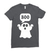 Ghost Boo Ladies Fitted T-Shirt