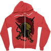 sparta warrior Zipper Hoodie