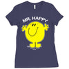 mr happy Ladies Fitted T-Shirt