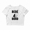 bebe a bord Crop Top