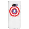 captain america dying bleeding logo Samsung Galaxy S8 Plus