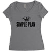 simple plan Women's Triblend Scoop T-shirt