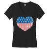 usa flag 2 Women's V-Neck T-Shirt