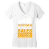 cant scare me im sales engineer halloween Women's V-Neck T-Shirt