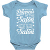 what happens in the salon Baby Bodysuit